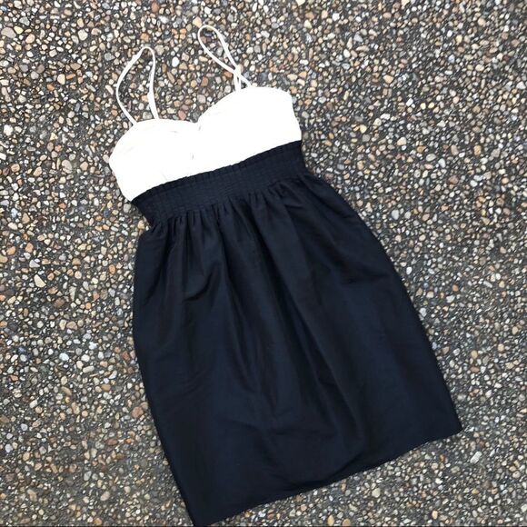 NWT MaxandCleo ruched Black white party dress 2 - Picture 3 of 5